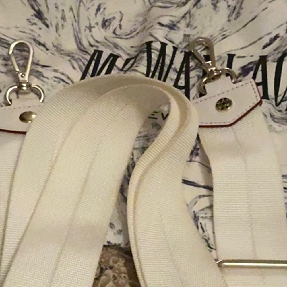 MZ Wallace White Quilted Bag with Drawstring Closure - Picture 8 of 10